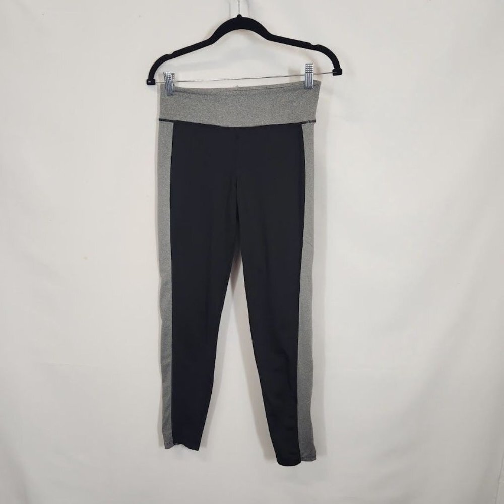 Cloudchaser Side Stripe Athletic Leggings in Black and Heather Gray - Size Large - Picture 3 of 6